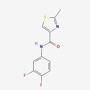 molecular formula C11H8F2N2OS B7531423 N-(3,4-difluorophenyl)-2-methyl-1,3-thiazole-4-carboxamide 