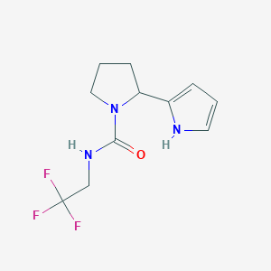 2-(1H-pyrrol-2-yl)-N-(2,2,2-trifluoroethyl)pyrrolidine-1-carboxamide