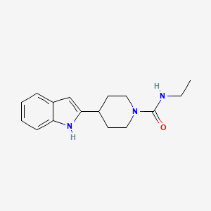 molecular formula C16H21N3O B7531581 N-ethyl-4-(1H-indol-2-yl)piperidine-1-carboxamide 