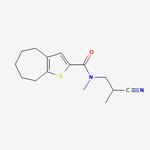 N-(2-cyanopropyl)-N-methyl-5,6,7,8-tetrahydro-4H-cyclohepta[b]thiophene-2-carboxamide