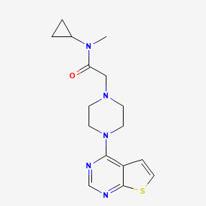 N-cyclopropyl-N-methyl-2-(4-thieno[2,3-d]pyrimidin-4-ylpiperazin-1-yl)acetamide