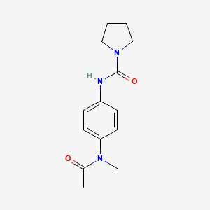 N-[4-[acetyl(methyl)amino]phenyl]pyrrolidine-1-carboxamide