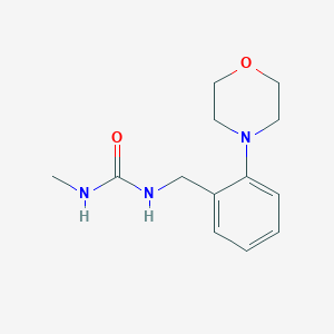 1-Methyl-3-[(2-morpholin-4-ylphenyl)methyl]urea