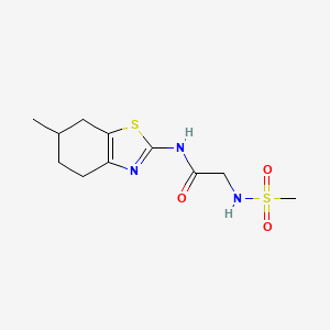 2-(methanesulfonamido)-N-(6-methyl-4,5,6,7-tetrahydro-1,3-benzothiazol-2-yl)acetamide