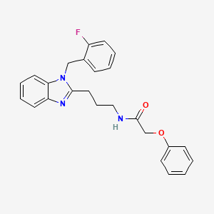 N-{3-[1-(2-fluorobenzyl)-1H-benzimidazol-2-yl]propyl}-2-phenoxyacetamide