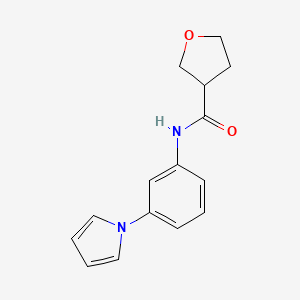 N-(3-pyrrol-1-ylphenyl)oxolane-3-carboxamide