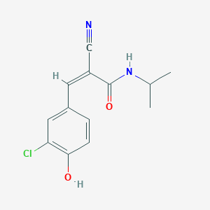 (Z)-3-(3-chloro-4-hydroxyphenyl)-2-cyano-N-propan-2-ylprop-2-enamide