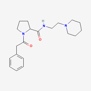 1-(2-phenylacetyl)-N-(2-piperidin-1-ylethyl)pyrrolidine-2-carboxamide