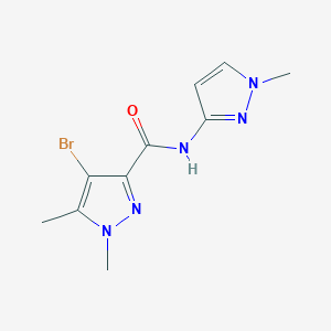 4-bromo-1,5-dimethyl-N-(1-methyl-1H-pyrazol-3-yl)-1H-pyrazole-3-carboxamide