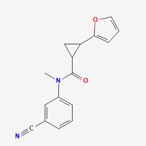 N-(3-cyanophenyl)-2-(furan-2-yl)-N-methylcyclopropane-1-carboxamide