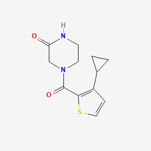 4-(3-Cyclopropylthiophene-2-carbonyl)piperazin-2-one