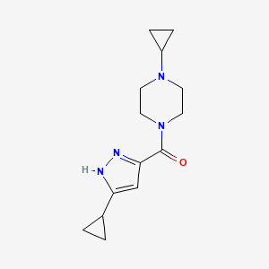 (4-cyclopropylpiperazin-1-yl)-(5-cyclopropyl-1H-pyrazol-3-yl)methanone