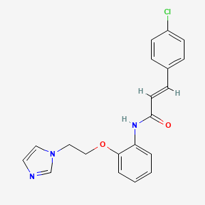 (E)-3-(4-chlorophenyl)-N-[2-(2-imidazol-1-ylethoxy)phenyl]prop-2-enamide