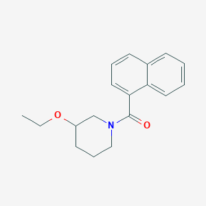 molecular formula C18H21NO2 B7532132 (3-Ethoxypiperidin-1-yl)-naphthalen-1-ylmethanone 