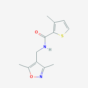 N-[(3,5-dimethyl-1,2-oxazol-4-yl)methyl]-3-methylthiophene-2-carboxamide