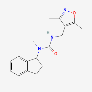 1-(2,3-dihydro-1H-inden-1-yl)-3-[(3,5-dimethyl-1,2-oxazol-4-yl)methyl]-1-methylurea