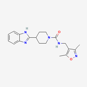 4-(1H-benzimidazol-2-yl)-N-[(3,5-dimethyl-1,2-oxazol-4-yl)methyl]piperidine-1-carboxamide