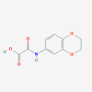 molecular formula C10H9NO5 B7532313 2-(2,3-Dihydro-1,4-benzodioxin-6-ylamino)-2-oxoacetic acid 