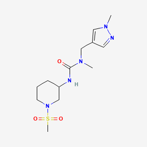 1-Methyl-1-[(1-methylpyrazol-4-yl)methyl]-3-(1-methylsulfonylpiperidin-3-yl)urea