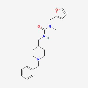 3-[(1-Benzylpiperidin-4-yl)methyl]-1-(furan-2-ylmethyl)-1-methylurea