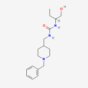 molecular formula C18H29N3O2 B7532548 1-[(1-Benzylpiperidin-4-yl)methyl]-3-(1-hydroxybutan-2-yl)urea 