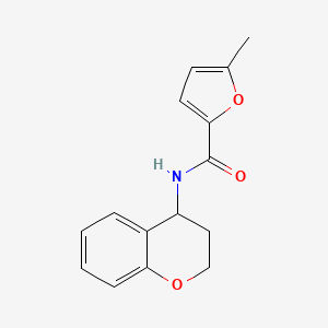 molecular formula C15H15NO3 B7532571 N-(3,4-dihydro-2H-chromen-4-yl)-5-methylfuran-2-carboxamide 