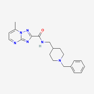 N-[(1-benzylpiperidin-4-yl)methyl]-7-methyl-[1,2,4]triazolo[1,5-a]pyrimidine-2-carboxamide