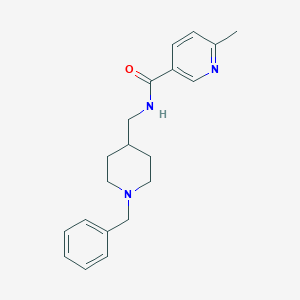 molecular formula C20H25N3O B7532674 N-[(1-benzylpiperidin-4-yl)methyl]-6-methylpyridine-3-carboxamide 