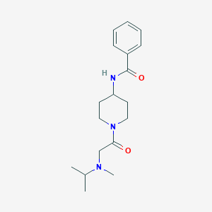 N-[1-[2-[methyl(propan-2-yl)amino]acetyl]piperidin-4-yl]benzamide