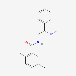 molecular formula C19H24N2O B7532730 N-[2-(dimethylamino)-2-phenylethyl]-2,5-dimethylbenzamide 