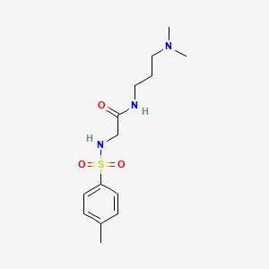 N-[3-(dimethylamino)propyl]-2-[(4-methylphenyl)sulfonylamino]acetamide