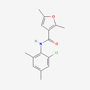 molecular formula C15H16ClNO2 B7532844 N-(2-chloro-4,6-dimethylphenyl)-2,5-dimethylfuran-3-carboxamide 