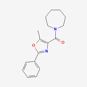 Azepan-1-yl-(5-methyl-2-phenyl-1,3-oxazol-4-yl)methanone