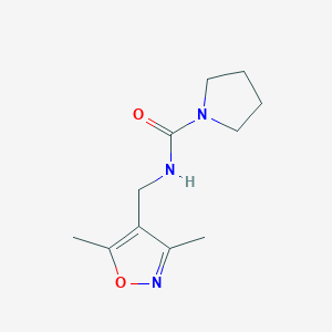 N-[(3,5-dimethyl-1,2-oxazol-4-yl)methyl]pyrrolidine-1-carboxamide