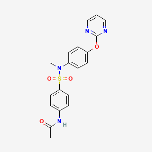 N-[4-[methyl-(4-pyrimidin-2-yloxyphenyl)sulfamoyl]phenyl]acetamide