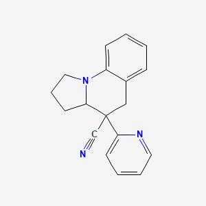 4-pyridin-2-yl-2,3,3a,5-tetrahydro-1H-pyrrolo[1,2-a]quinoline-4-carbonitrile