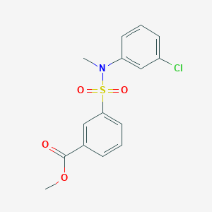 Methyl 3-[(3-chlorophenyl)-methylsulfamoyl]benzoate