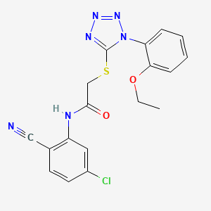 N-(5-chloro-2-cyanophenyl)-2-[1-(2-ethoxyphenyl)tetrazol-5-yl]sulfanylacetamide