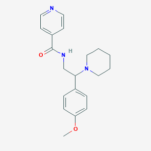 N-[2-(4-methoxyphenyl)-2-piperidin-1-ylethyl]pyridine-4-carboxamide