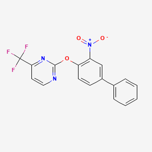 2-(2-Nitro-4-phenylphenoxy)-4-(trifluoromethyl)pyrimidine