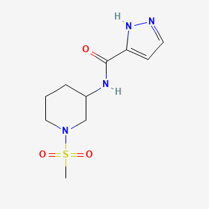 N-(1-methylsulfonylpiperidin-3-yl)-1H-pyrazole-5-carboxamide