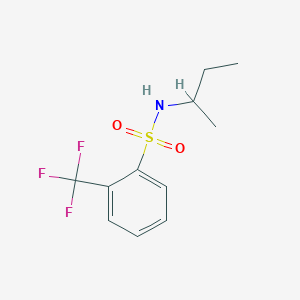 molecular formula C11H14F3NO2S B7533174 N-butan-2-yl-2-(trifluoromethyl)benzenesulfonamide 
