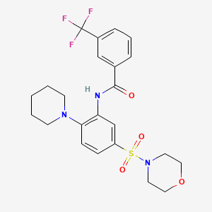 N-(5-morpholin-4-ylsulfonyl-2-piperidin-1-ylphenyl)-3-(trifluoromethyl)benzamide