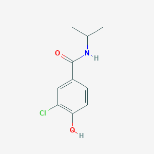molecular formula C10H12ClNO2 B7533333 3-chloro-4-hydroxy-N-propan-2-ylbenzamide 