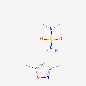 molecular formula C10H19N3O3S B7533464 4-[(Diethylsulfamoylamino)methyl]-3,5-dimethyl-1,2-oxazole 