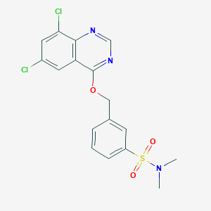 3-[(6,8-dichloroquinazolin-4-yl)oxymethyl]-N,N-dimethylbenzenesulfonamide