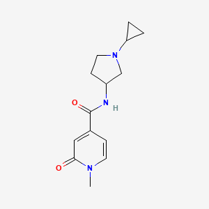 N-(1-cyclopropylpyrrolidin-3-yl)-1-methyl-2-oxopyridine-4-carboxamide