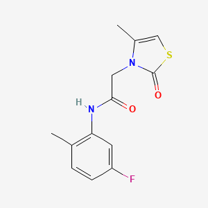 N-(5-fluoro-2-methylphenyl)-2-(4-methyl-2-oxo-1,3-thiazol-3-yl)acetamide