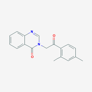 molecular formula C18H16N2O2 B7533600 3-[2-(2,4-Dimethylphenyl)-2-oxoethyl]quinazolin-4-one 