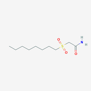 molecular formula C10H21NO3S B7533631 2-Octylsulfonylacetamide 